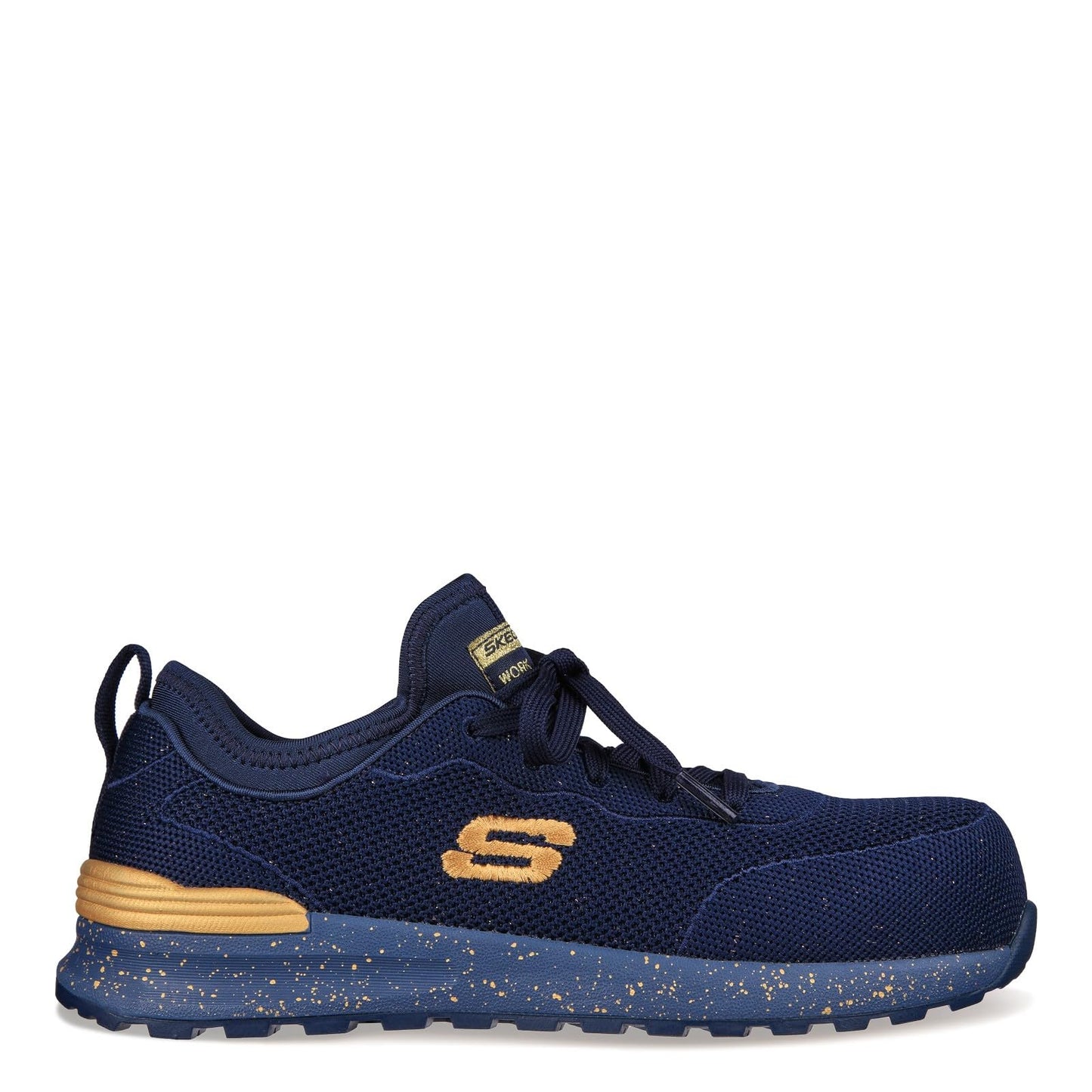 Skechers Bulkin – Balran Comp Toe Navy/Gold 6 B (M)