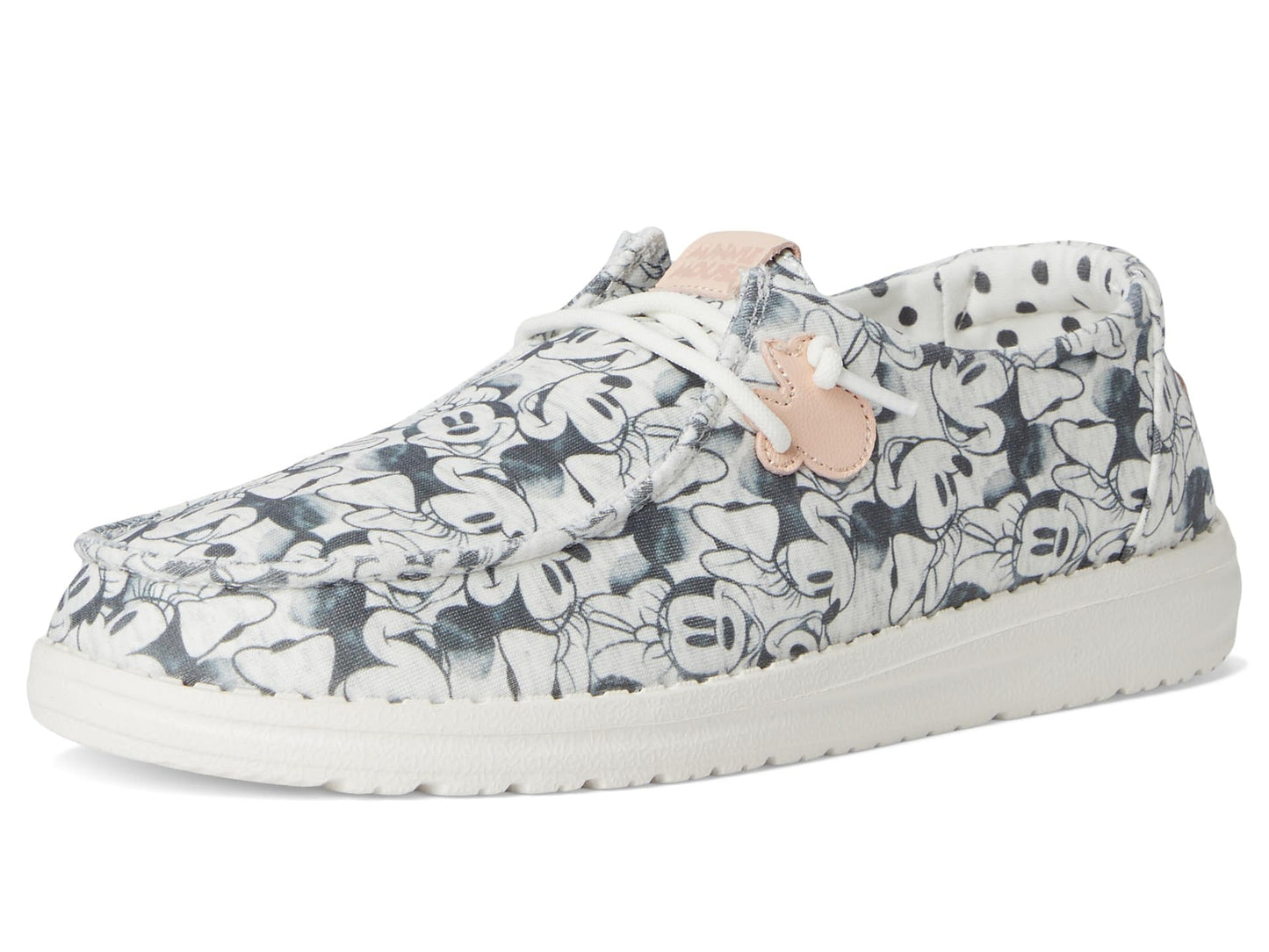 HEYDUDE Kids Women's Wendy Minnie Mouse Print (Toddler) Grey Multi 6 Toddler Medium