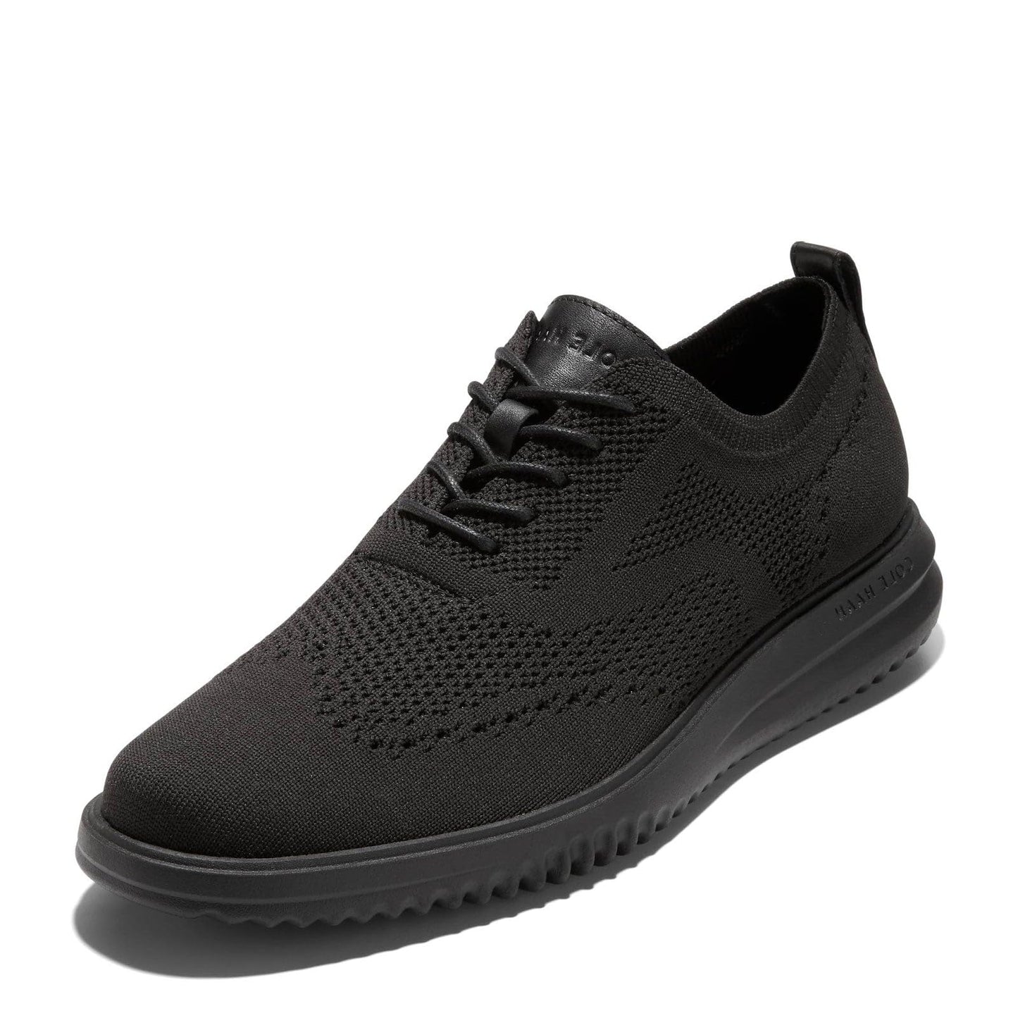 Cole Haan Men's Grand+ Stitchlite Wingtip Oxfords, Black/Black, 11-M US