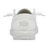 HEYDUDE Women's Wendy Funk Mono, White Size 5 | Lightweight Slip On with Cushioned Comfort and Easy On Design