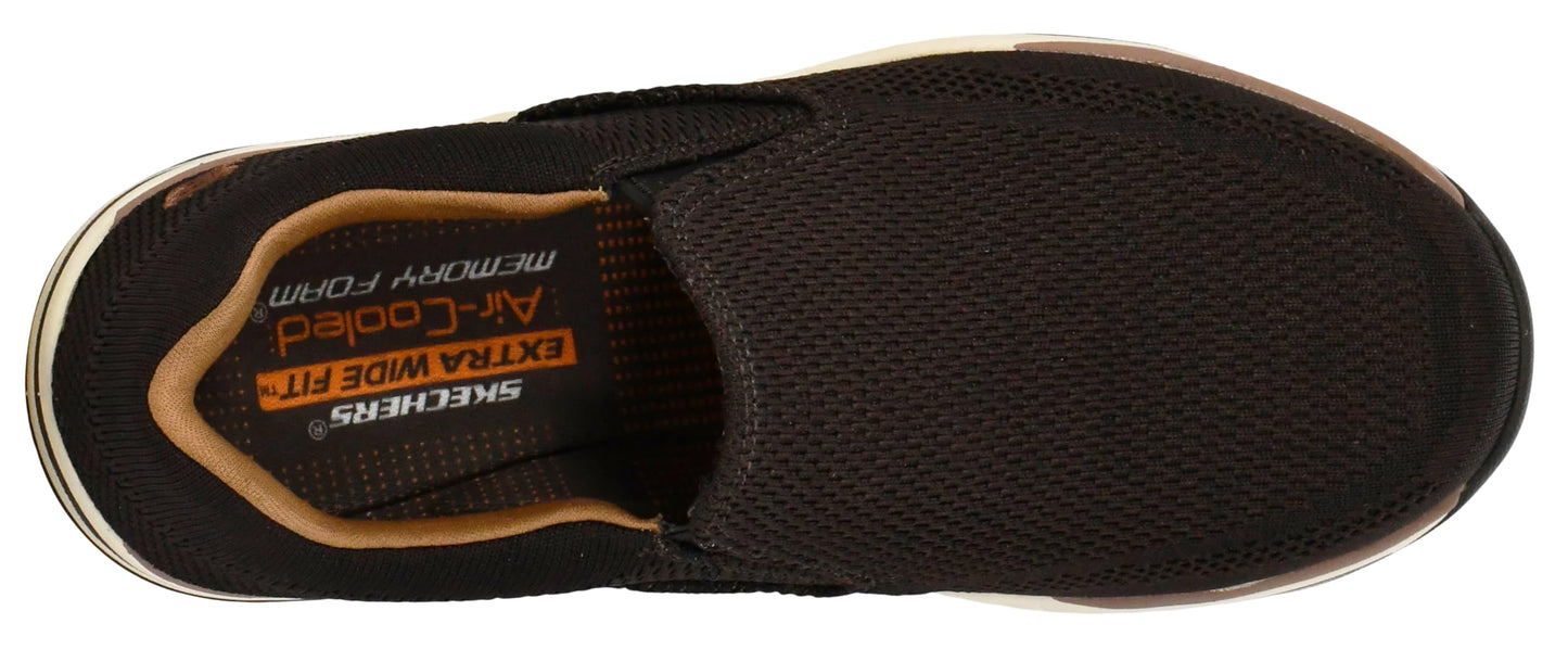 Skechers Men's Expected - Gomel Slip-on Loafer, Chocolate, 13 XW US