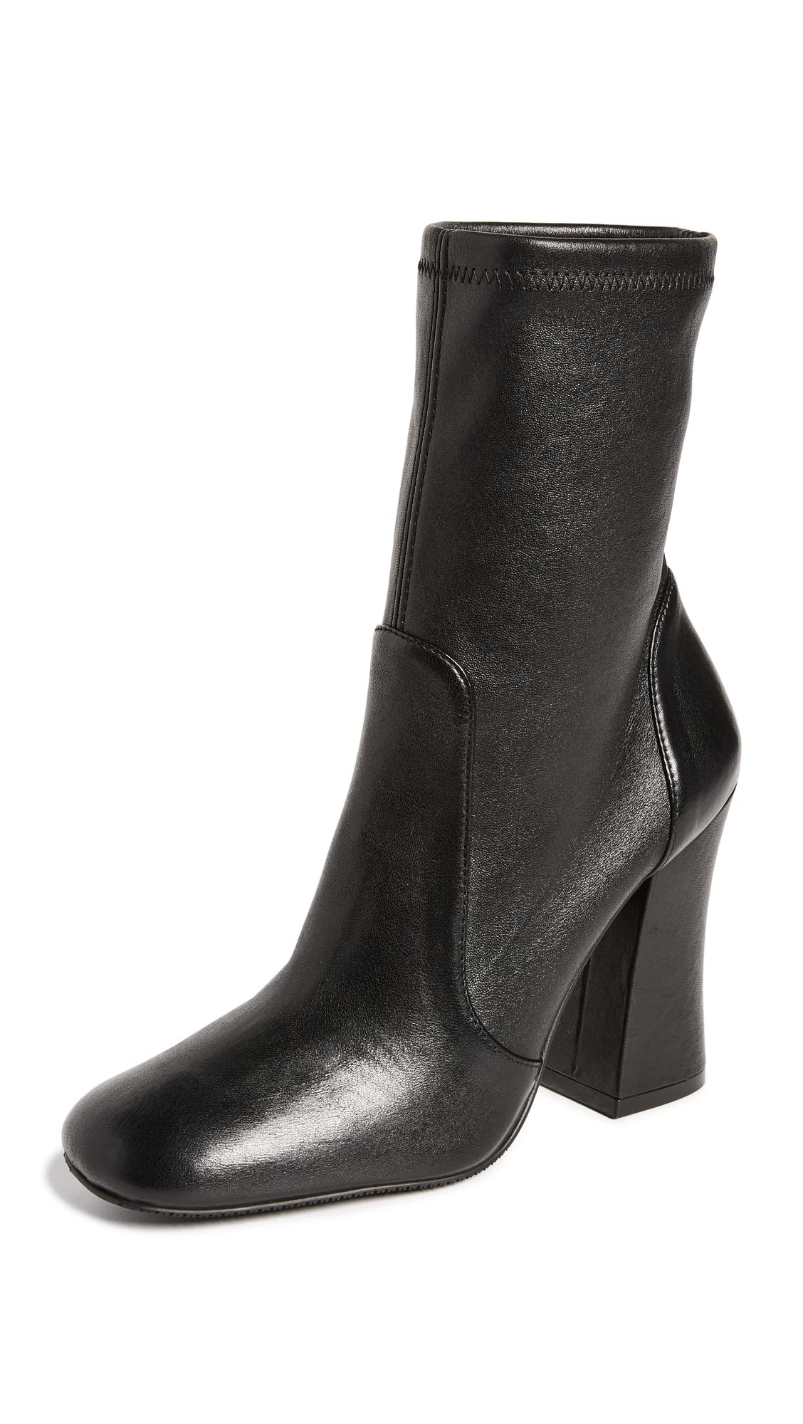 Stuart Weitzman Curveblock 100 Bootie Black 8.5 B