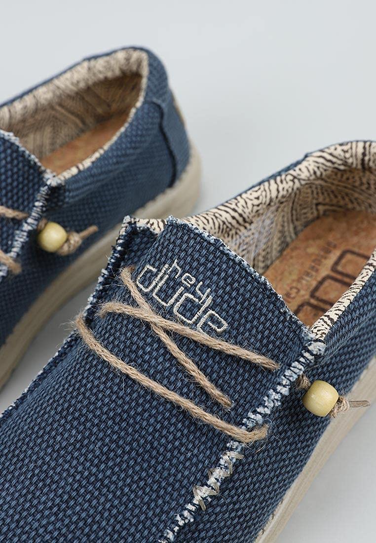 Hey Dude Men's Wally Braided Slippers, Blue, 10 Men