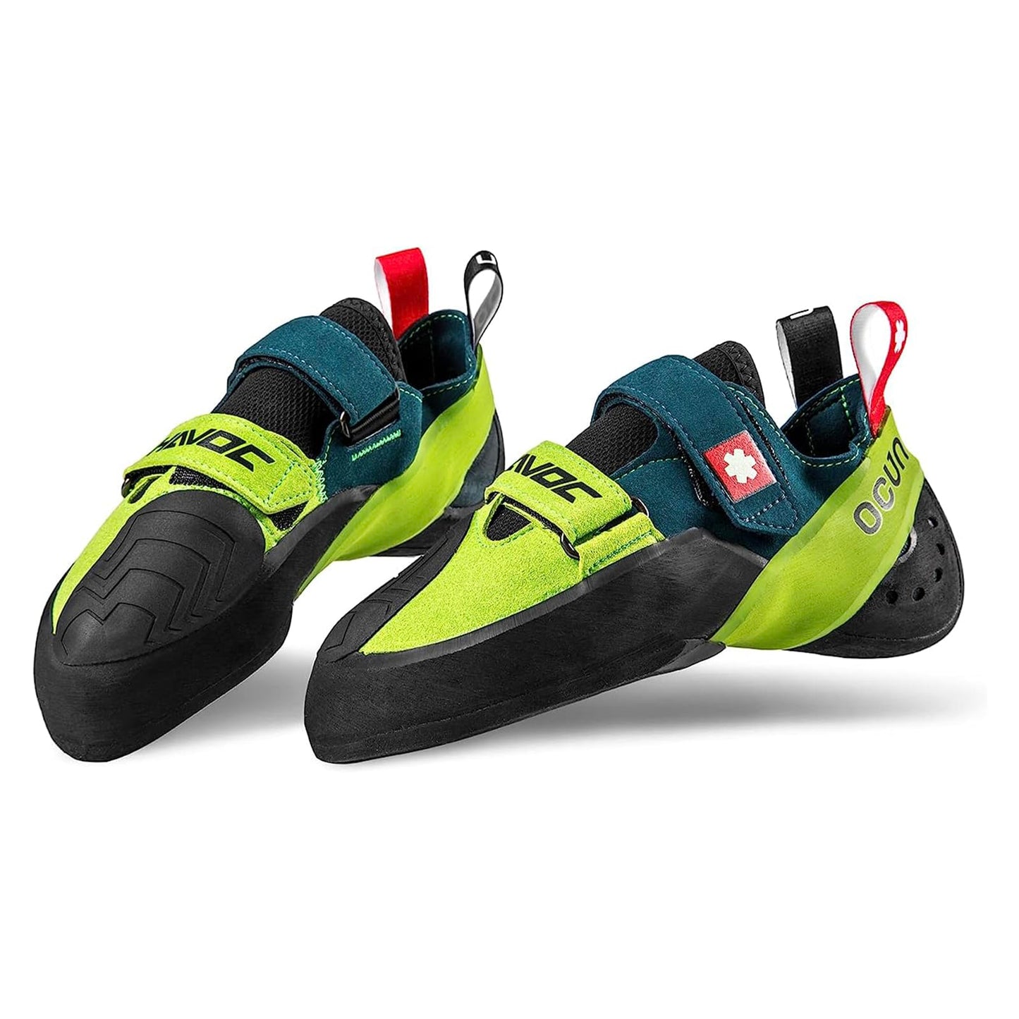 Ocun Havoc Bouldering Shoe | Rock Climbing Shoe, Petrol/Gre, 14