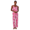 Lauren Ralph Lauren Strappy Tank Capris PJ Set Pink Floral LG (US 12-14)