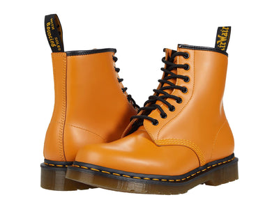 Dr. Martens 1460 Smooth Leather Boot Pumpkin Orange Smooth UK 3 (US Men's 4, Women's 5) Medium