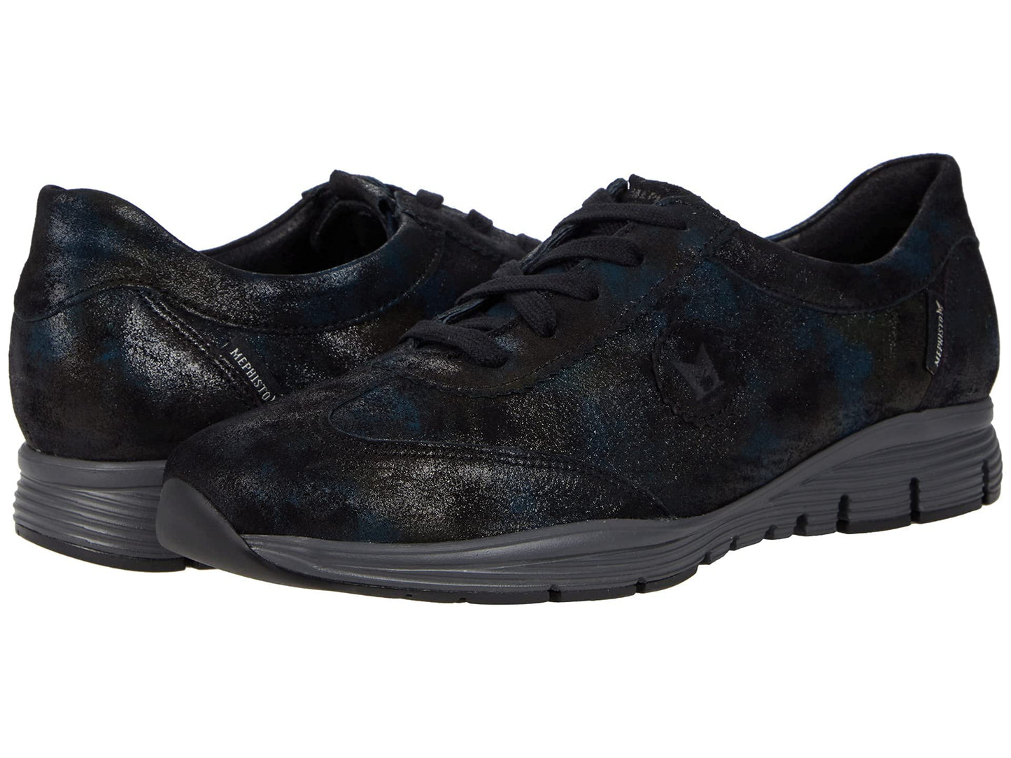 Mephisto Women's Yael Sneaker, Petroleum Monaco, 8