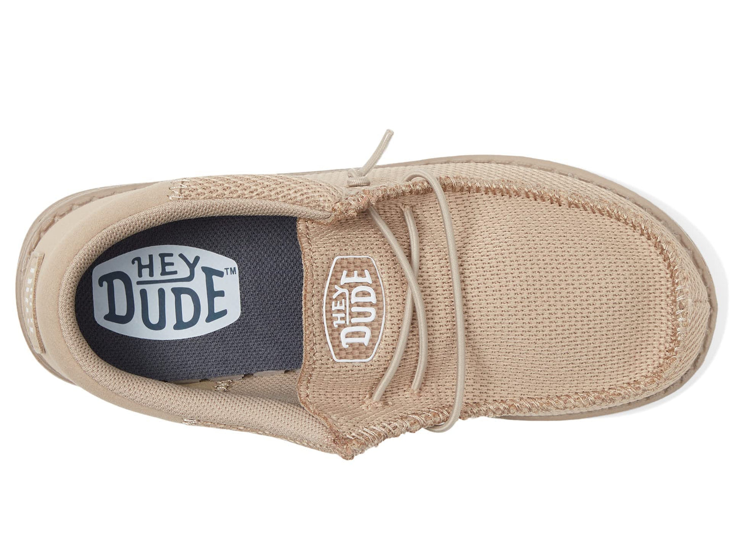 Hey Dude® Kids Wally Funk Mono Toddler Shoes – Textile Construction – Foam Insole – Round Toe Caramel 5 Toddler Medium