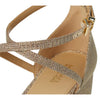 Michael Kors Women's Serena Flex Sandal, Pale Gold/Glitter, 5.5