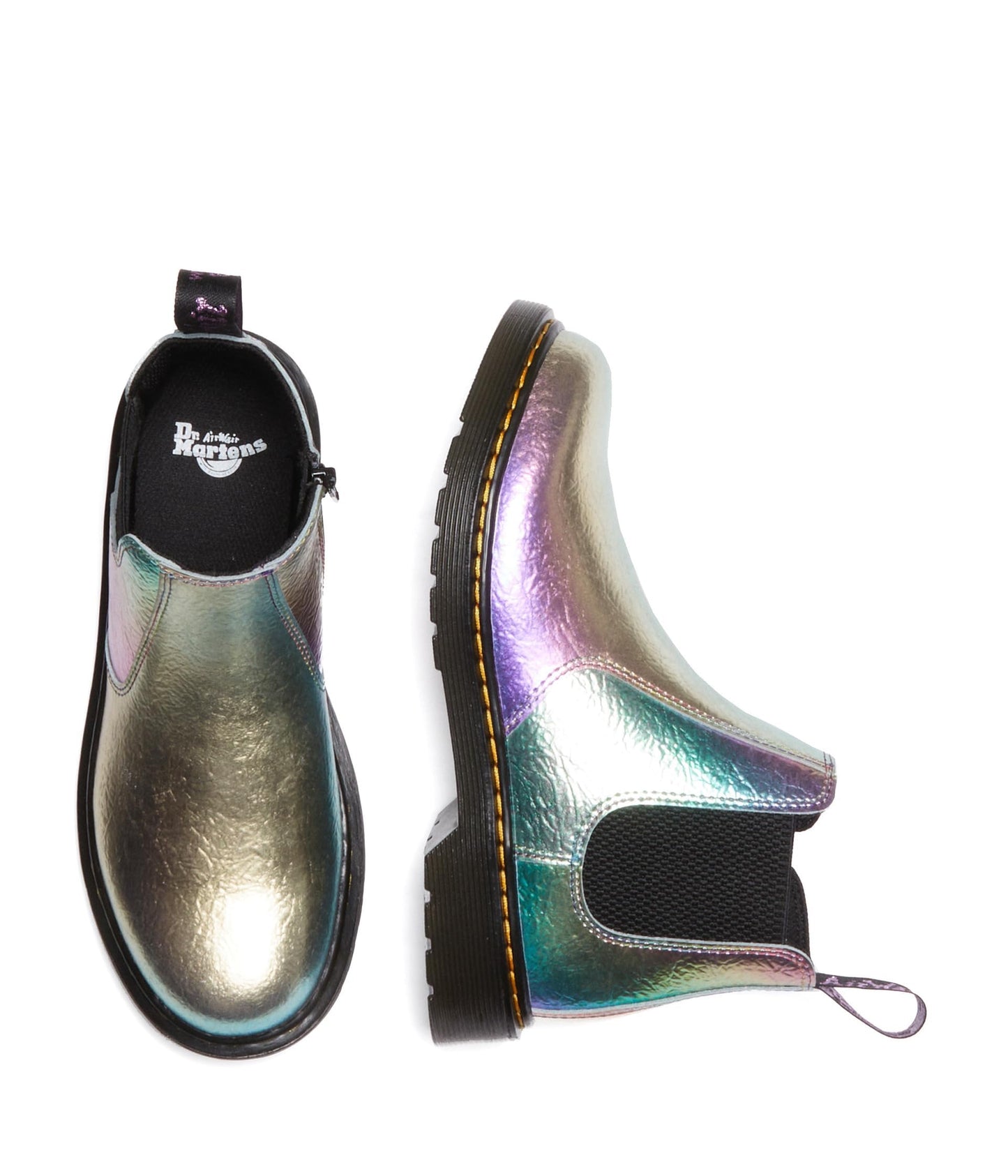 Dr. Martens Baby Girl's 2976 (Toddler) Rainbow Crinkle 6 UK (US 7 Toddler) M