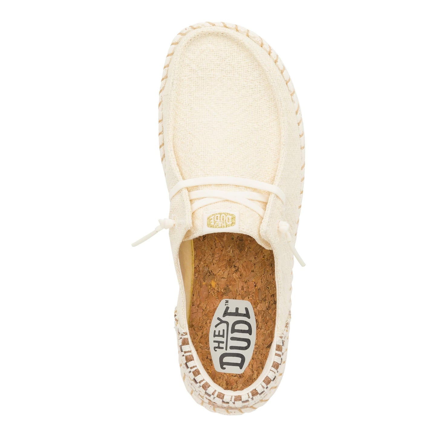 HEYDUDE Wendy Funk Coastal Woven Egret/Multi Size 12, Women’s Shoes, Women’s Slip-on Loafers, Comfortable & Light-Weight