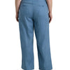 Lauren Ralph Lauren Women's Plus-Size Linen Wide-Leg Pant Pale Azure 20