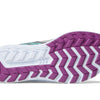 Saucony Cohesion 14 Lace to Toe Running Shoe, Grey/Magenta/Turq, 1.5 US Unisex Big Kid