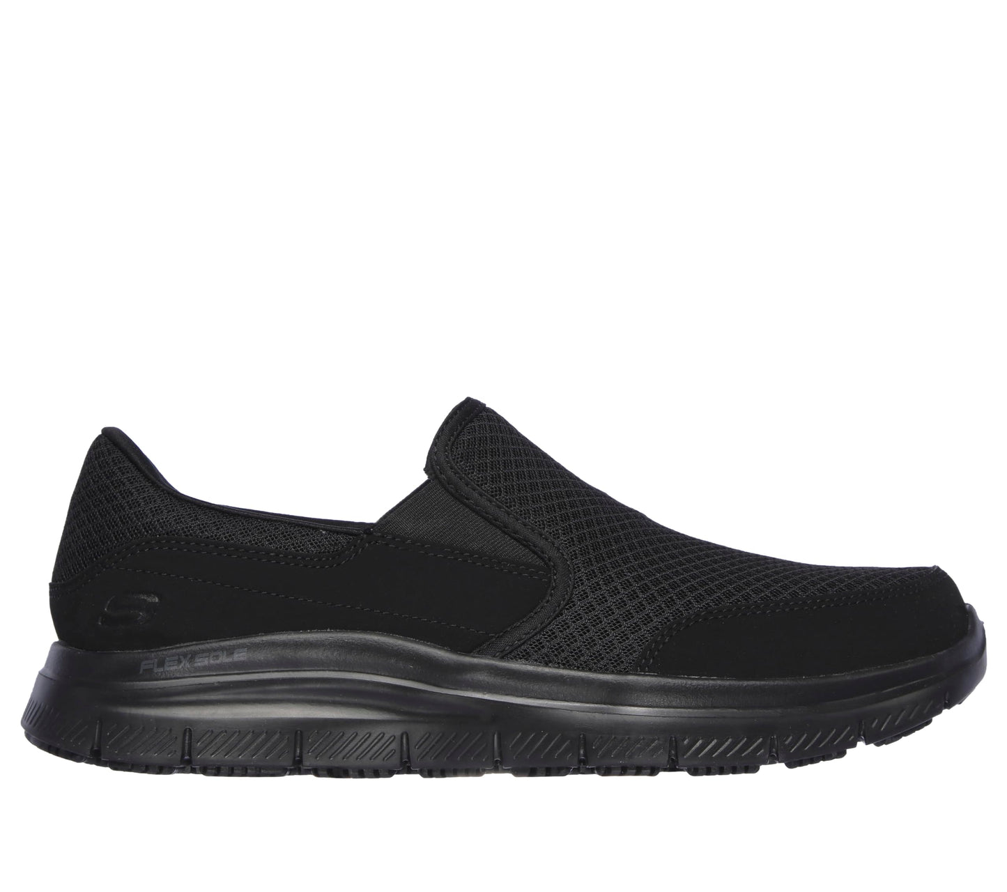 Skechers Men's Skechers Men's Flex Advantage Slip Resistant Sr Mcallen Slip on Work Shoe, Black, 10 Wide