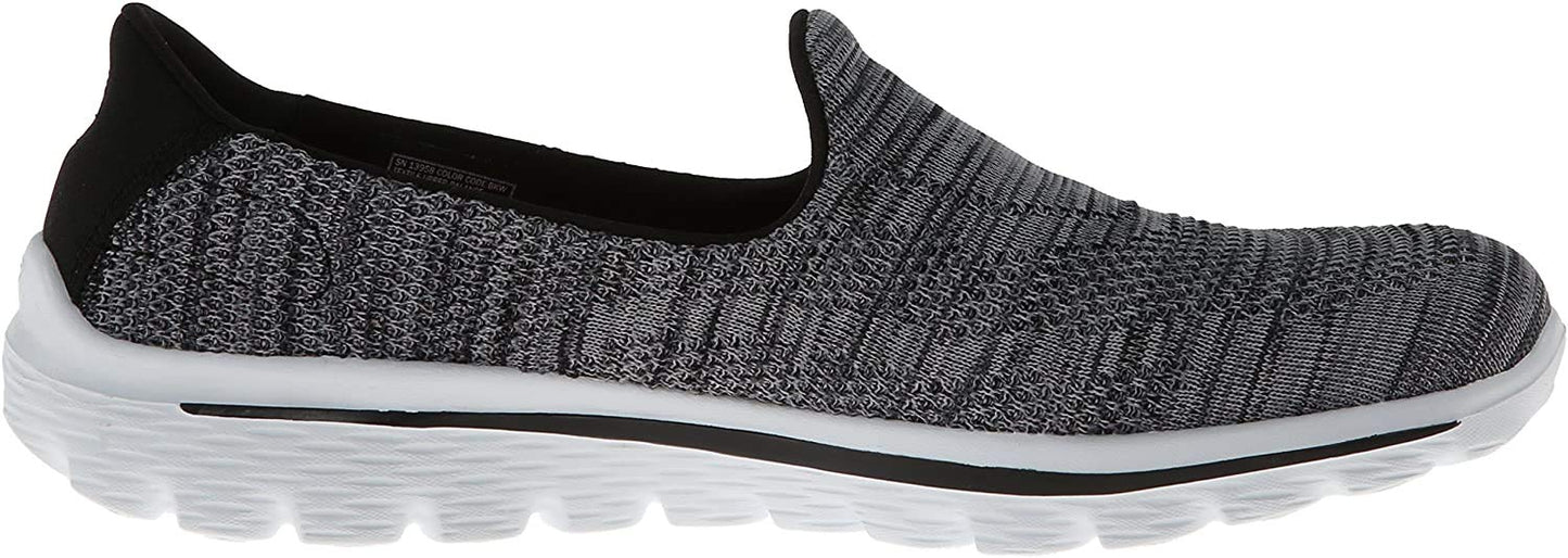 Skechers Performance Women's Go Walk 2 Hypo Walking Shoe,Black/White,6.5 M US