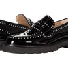 Stuart Weitzman Womens Parker Lift Mini Pearl Loafer Black 6.5 M