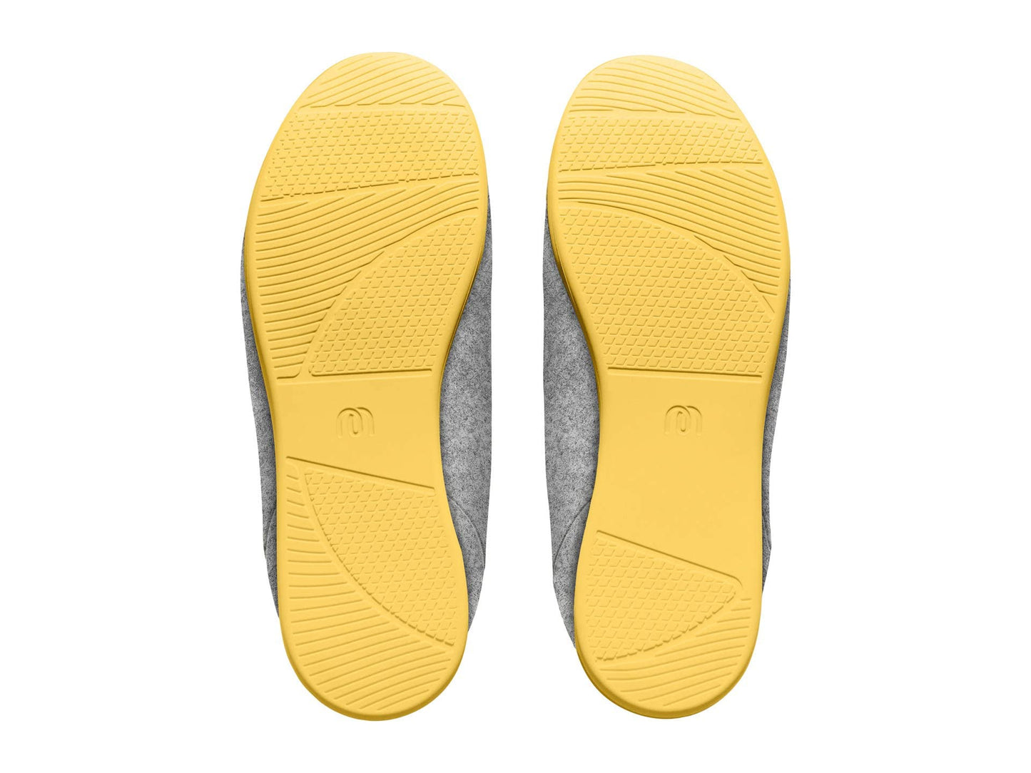 mahabis Classic Slipper Larvik Light Grey/Skane Yellow EU 47 (US Men's 12.5-13) Medium