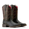 ARIAT Women's Buckley Western Boot, Limousine Black/Black Blanket Emboss, 10