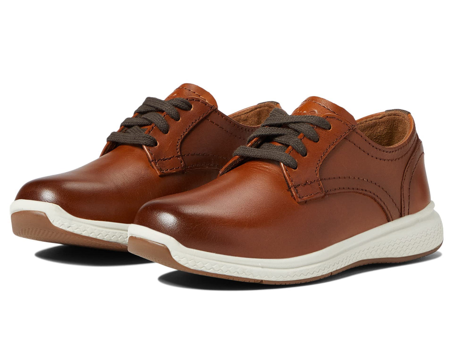 Florsheim Boy's Great Lakes Plain Toe Ox Jr. (Toddler/Little Kid/Big Kid) Cognac Smooth Leather 12.5 Little Kid M