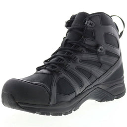 Altama Unisex Aboottabad Trail Runner Mid Combat Boots - Tactical, EVA Midsole, Quick-Drying Upper, Water-Resistant Membrane, Black, 12.5 Wide Women/11 Wide Men