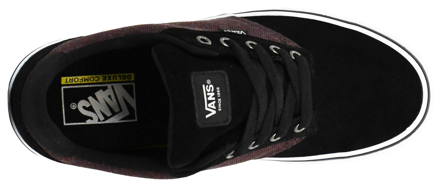 Vans Mens Atwood Deluxe Shoe, Cozy Knit Black, 10