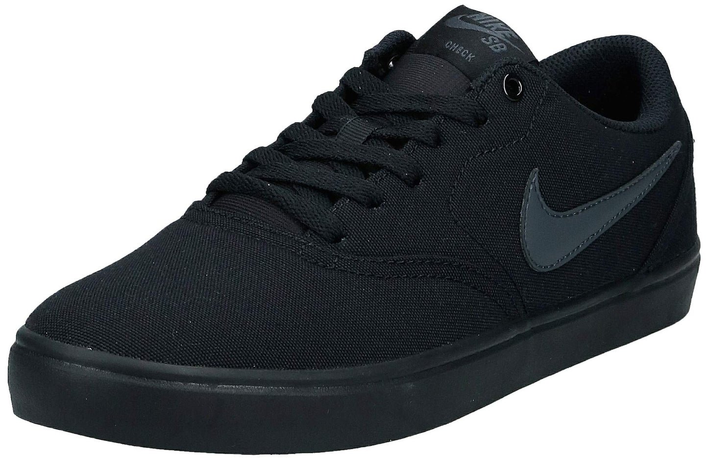 NIKE SB Check Solarsoft Canvas, Black/Anthracite, 12 Women/10.5 Men