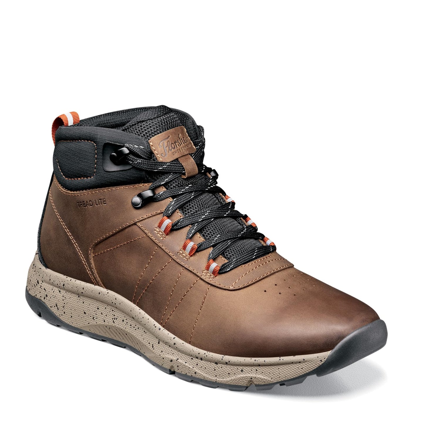 Florsheim Tread Lite Plain Toe Hiker Boot Brown Crazy Horse/Mesh 12 M (D)