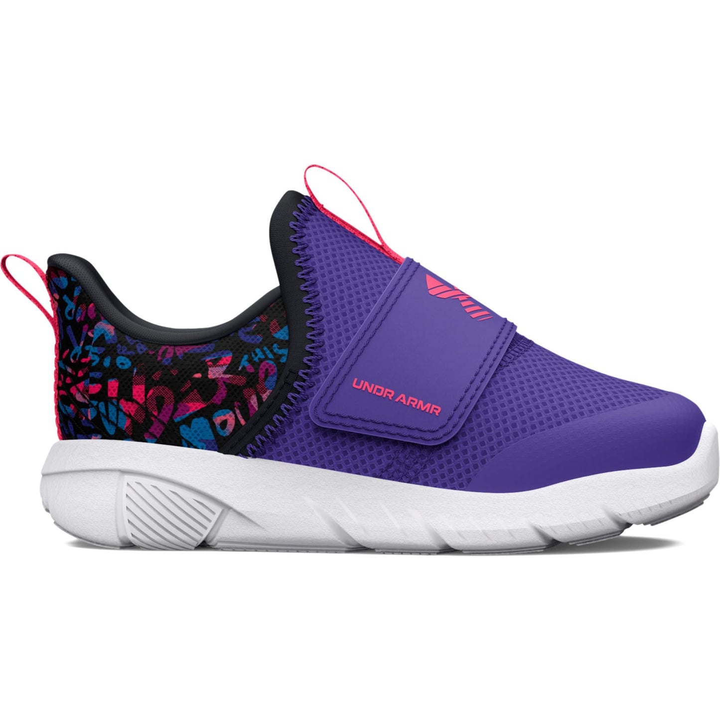 Under Armour Baby Girl's Flash (Toddler) Electric Purple/Black/Pink Shock 8 Toddler M