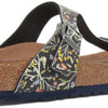 Birkenstock Women's Gizeh Sandal, Watercolor Flower Navy Veg, 7.5 UK