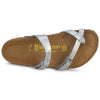 Birkenstock Women's Flip Flops, Silver Birko-Flor&Trade, 9, Silver Birko-flor™
