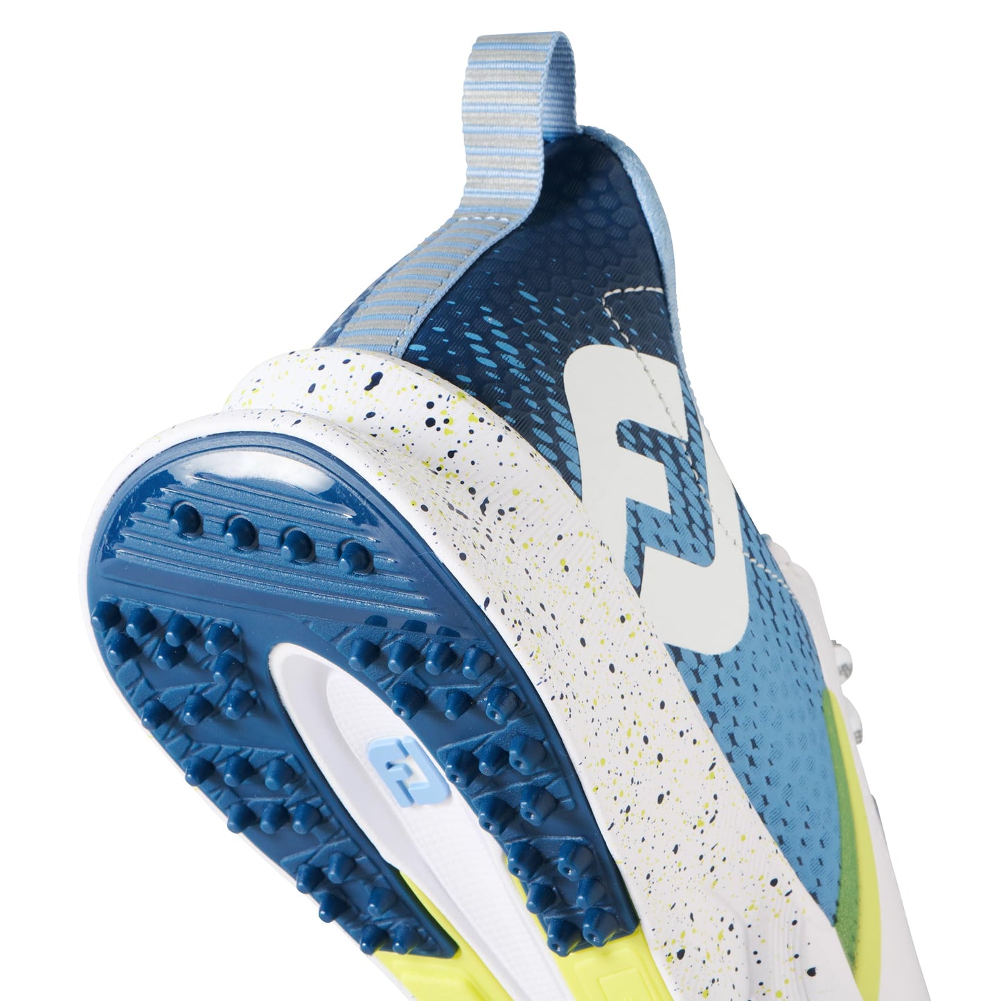 FootJoy Men's FJ Fuel Previous Season Style Golf Shoe, White/Blue/Green, 10 Wide