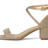 Michael Kors Women's Serena Flex Sandal, Pale Gold/Glitter, 5.5