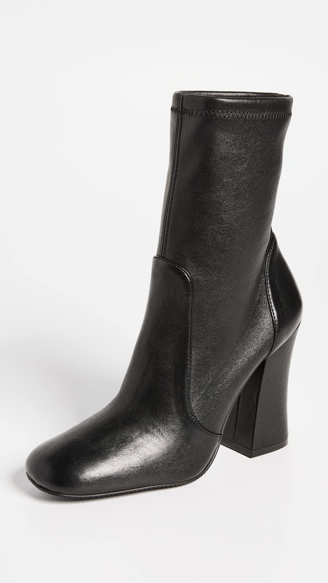 Stuart Weitzman Curveblock 100 Bootie Black 8 B