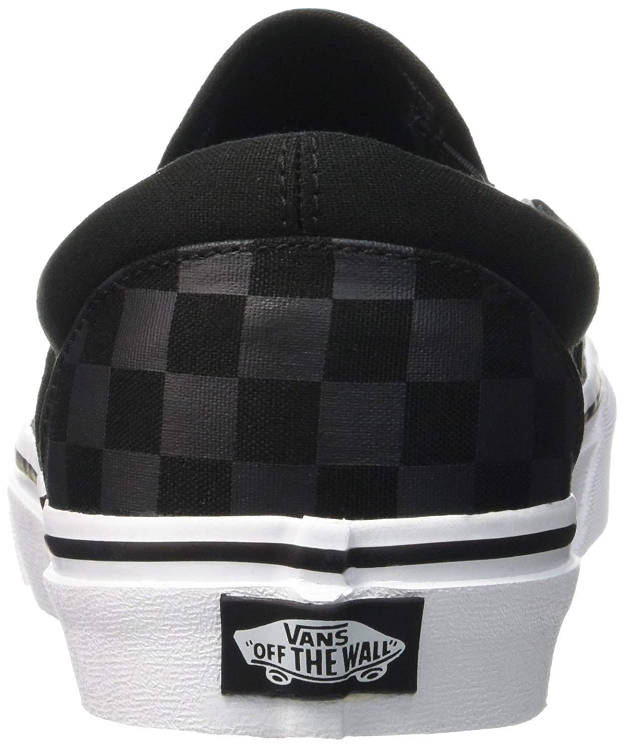 Vans Women's Trainers, Black Pewter Checkerboard, Womens 12