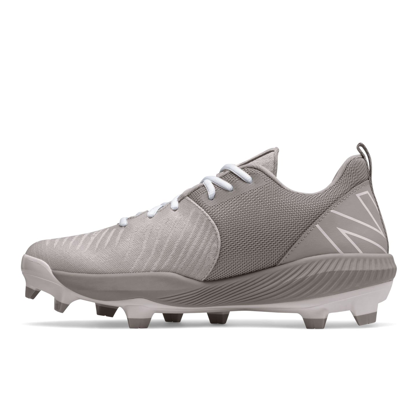 New Balance Men's 4040 V6 Molded Baseball Shoe, Grey/White, 15 M US