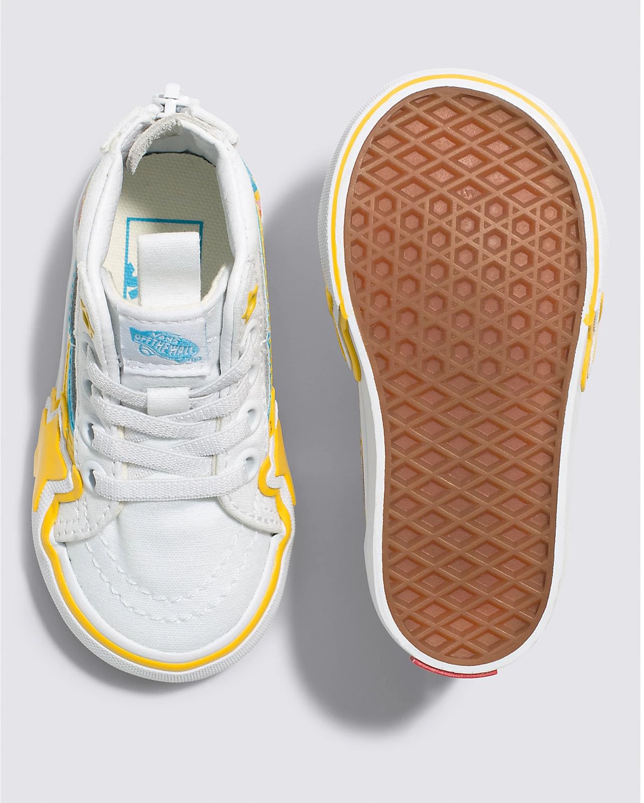 Vans - Toddlers Sk8-Hi Zip Rainbow Star Shoes, Color Rad Rainbow True White/Multi, Size: 8.5 M US Toddler