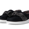 HEYDUDE Girls Wendy Bow Essentials (Toddler) Black 6 Medium