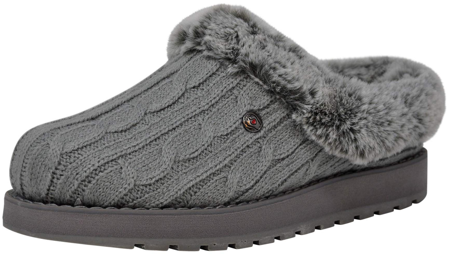 Skechers womens Keepsakes - Ice Angel Slipper, Grey, 8 Wide US