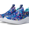 Skechers Kids Girls Ultra Flex 3.0 - Safari Shine Sneaker, Navy/Multi, 3