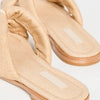 SCHUTZ Women's Fairy Casual Sandals, Areia/Egg SHell, Tan, 8.5 Medium US