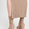 Stuart Weitzman Women's Skyhigh 145mm Platform Booties, Cashmere, Tan, 9 Medium US