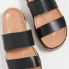 Madewell The Charley Double-Strap Slide Sandal True Black 8 M