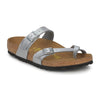 Birkenstock Women's Flip Flops, Silver Birko-Flor&Trade, 9, Silver Birko-flor™