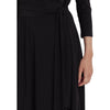 Lauren Ralph Lauren Womens Carlyna Surplice V-Neck Midi Dress Black 6