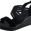 Skechers Women's Cali RUMBLE ON - DAY FLIRT, Black/Black, 8 M