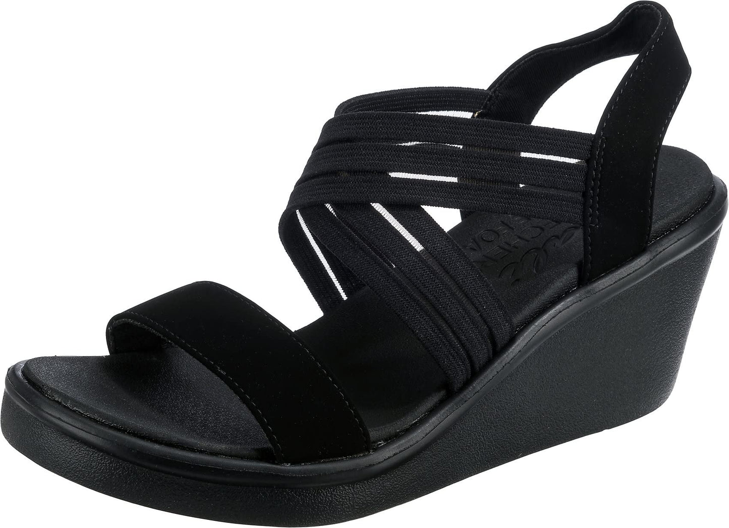 Skechers Women's Cali RUMBLE ON - DAY FLIRT, Black/Black, 8 M