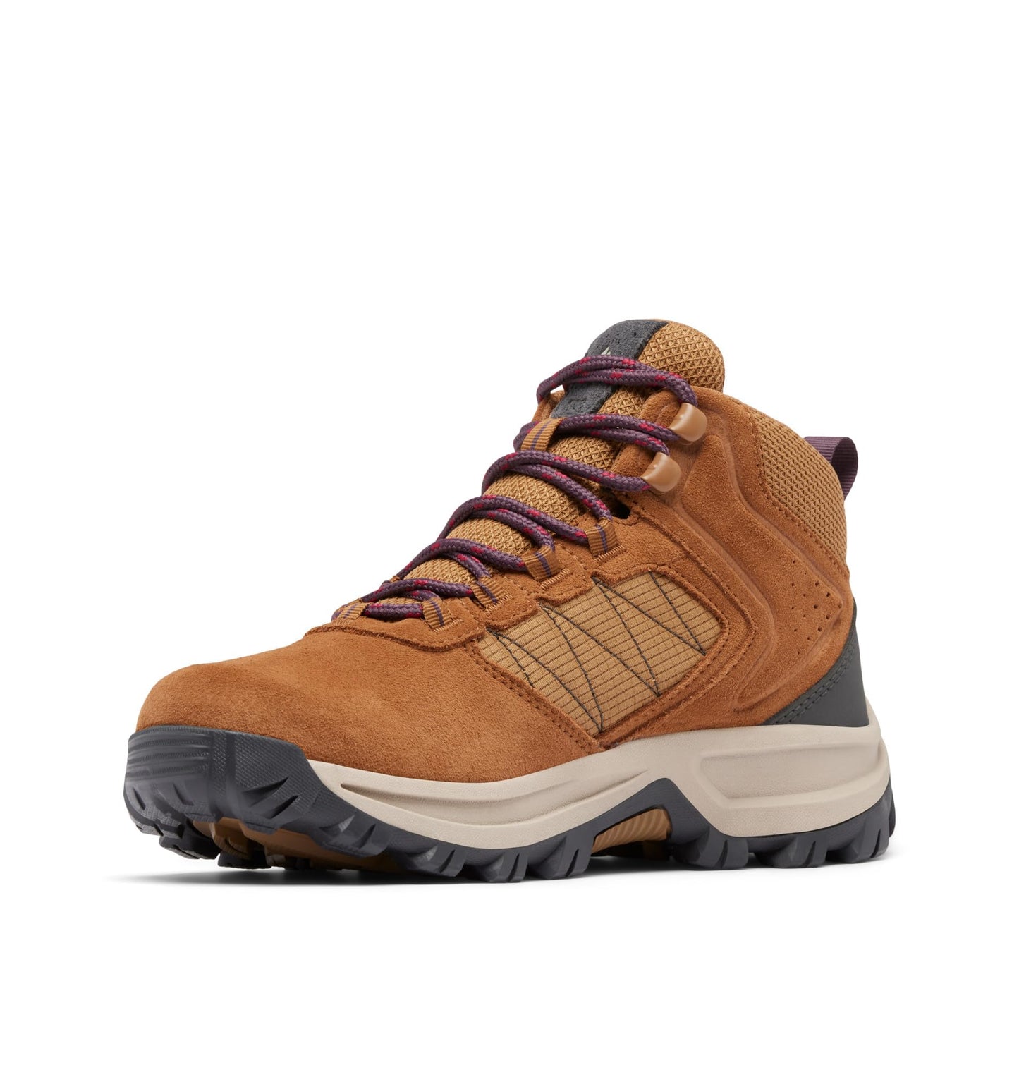 Columbia Womens Transverse Suede Waterproof Hiking Boot, Elk/Moonvista, 9.5