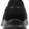 Skechers mens Equalizer Persistent Ballet Flat, Black, 7.5 US