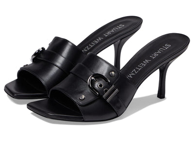 Stuart Weitzman Maverick 75 Slide Black 10 B