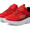 Skechers Boy's Microspec Ii-Zovrix Sneaker, Red/Black, 2.5 Little Kid